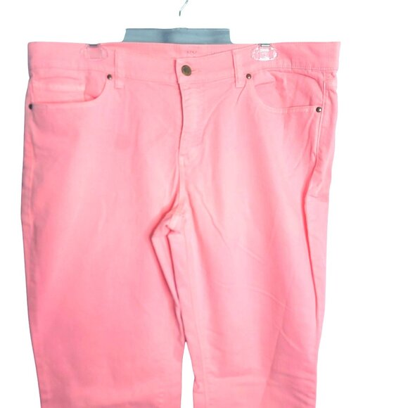 NY & Co Size 14 Jeans Womens Pink Denim Skinny Cotton/Spandex - Picture 6 of 14